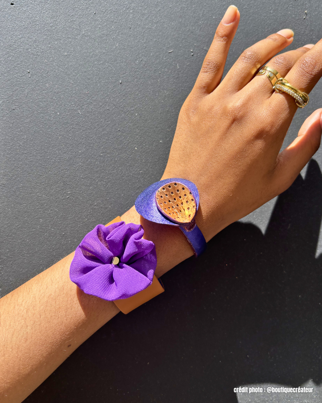 Manchette Fleur de Cuir Capri
