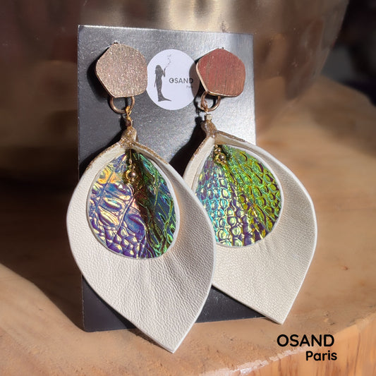 Boucle d’oreilles Bégonia