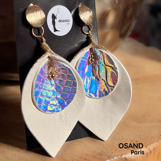 Boucle d’oreilles Hortensia