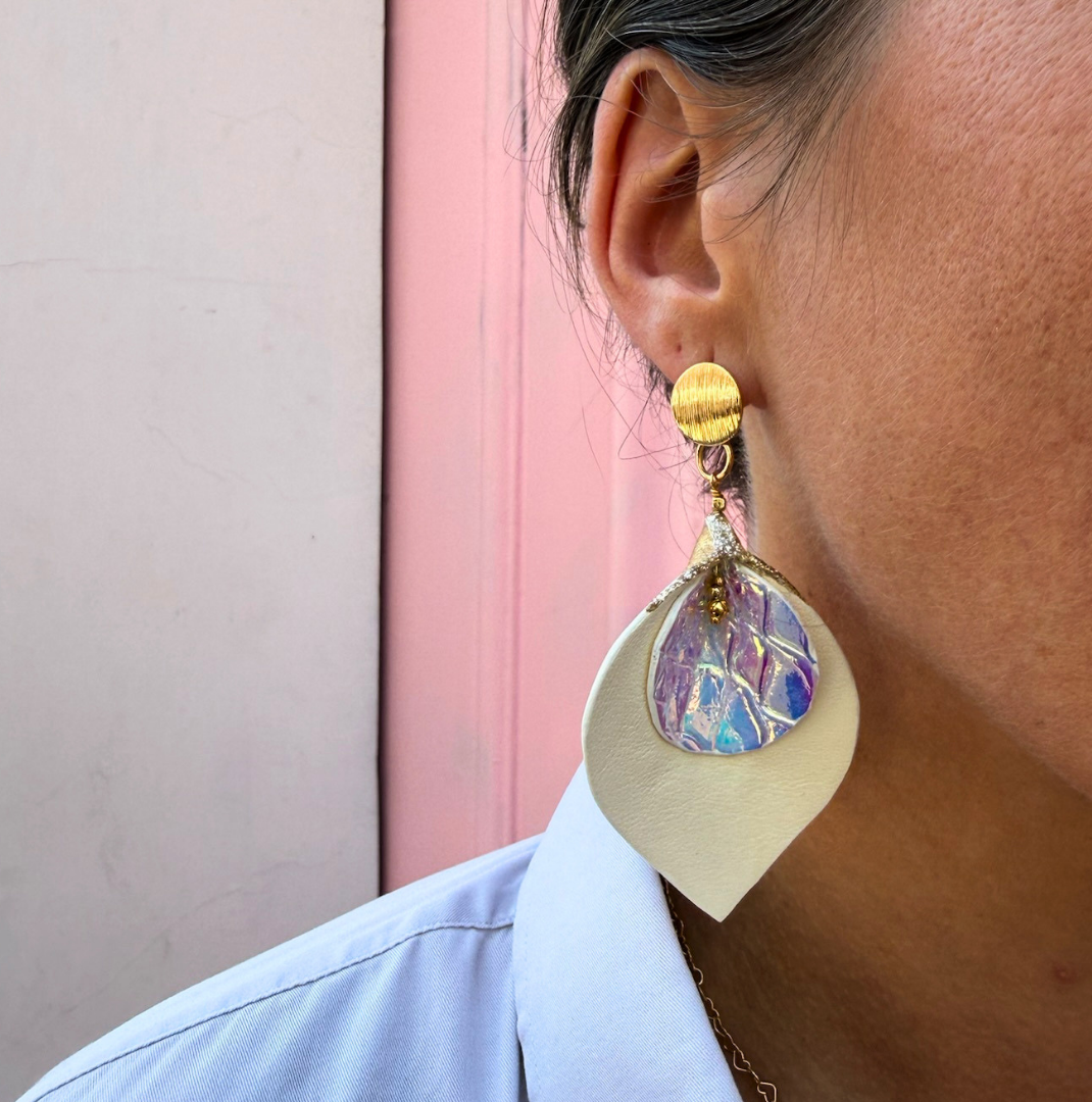Boucle d’oreilles Hortensia