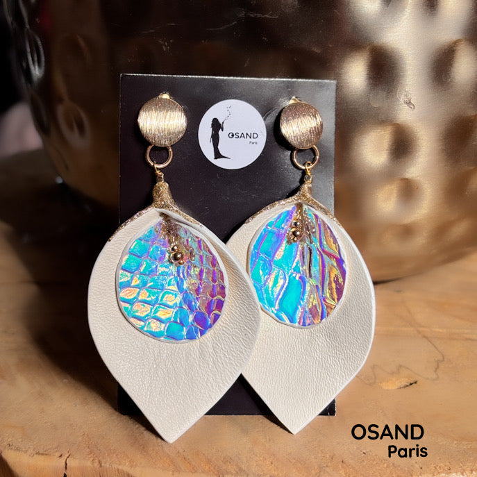 Boucle d’oreilles Hortensia